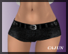 Black Belted Shorts