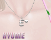H' Letter E Necklace