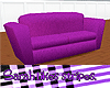 Purple fabric couch