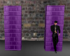 16 poses wall purple