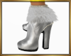 Silver White Boots