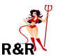 R&R Devil Girl Sticker