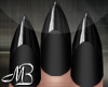 -MB-Black Stiletto nails