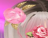 Pink hair rose