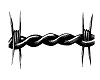 Barbed wire sticker