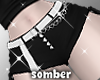 s! heart chain shorts