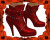 BSU Red Studded Boots