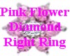 Pink Flower Diamond Ring