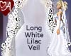 Lilac Wedding White Veil