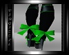 green shoe bows