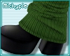 Knit Wrap Boots/Green