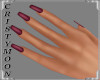 *CM*NAILS -FALL BURGUNDY