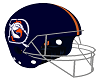 DEVER BRONCOS NFL HELMET