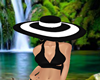 BLACK-WHITE SUMMER HAT