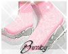 Baby Pink Sock Sneakers