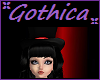 lil Goth Top Hat blk Red