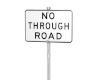 ~V~ No Through Road Sign