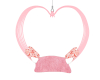 pink heart love swing