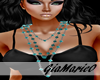 g;Silver-teal beads