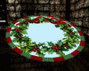 rug wreath of holly