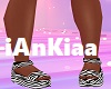 zebra sandals