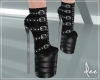 !D Studded Leather Boots
