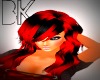 Anna hair Red/black long