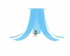 Baby Blu bed curtains
