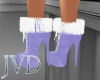 JVD Lavender Fur Boots