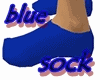 blue ankle sock