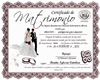 certificado de boda
