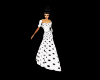 black/white dot dress