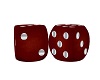 RED/SILVER KISS DICE