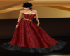 Red Blk & Gold Gown