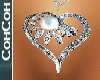 Diamond Heart w/ Pearl