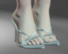 R | 3D Silver V Pumps