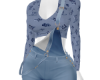 LV Blue Suspender