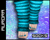 A| Socks - Aqua