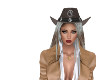 Taupe cowboy hat