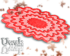 Burst Tufted Red Rug