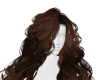 Brown curly hair