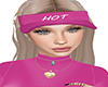 pink visor  hot