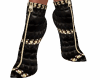 ♀Leather&gold  heels