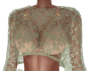 Fawn-Sage Green Lace Top
