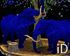 GLOW BLUE ELEPHANTS