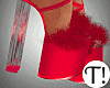 T! Bella Red Fur Heels