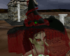 ! Black Red Witch Hat
