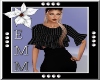 !E! Black Stripe Ruffle