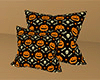 Pumpkin Skull Pillows