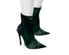 LUXE Emerald snake boots